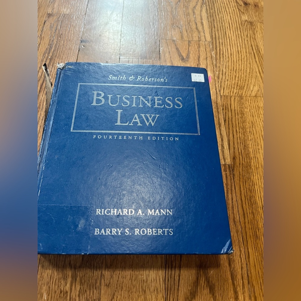 Smith & Roberson’s Business Law 14th Fourteenth Editions Book by Mann Roberts